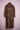 Leopard print trench coat with purple sequin and gold chain embellishment on back